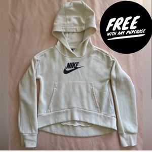 (Free w/ any purchase) Cream Nike Girls Pull Over Fleece, 6X